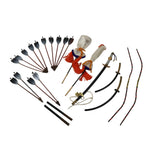 Japanese Hina Doll Accessory Set Arrows Bows Swords Sticks Vtg Ohinasama ID682