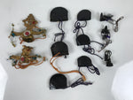 Japanese Hina Doll Accessory Set Hats Crowns Vtg Guard Court Man Ohinasama ID679