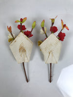 Japanese Hina Doll Accessory Set Vtg Kuchibana Vase Sambo Tray Ohinasama ID677