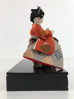 Japanese Hina Doll Girls Day Festival Musician Matsuri Wood Silk Kimono ID567