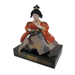 Japanese Hina Doll Girls Day Festival Musician Matsuri Wood Silk Kimono ID567