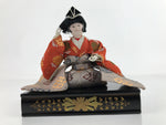 Japanese Hina Doll Girls Day Festival Musician Matsuri Wood Silk Kimono ID569