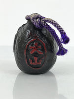 Japanese Iron Bell Dorei Karasu Tengu Tetsurin Yokai Folklore Black Red DR642