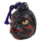 Japanese Iron Bell Dorei Karasu Tengu Tetsurin Yokai Folklore Black Red DR642