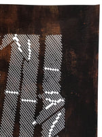 Japanese Katagami Paper Kimono Stencil Vtg Katazome Bamboo Dot Shochikubai A813