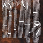 Japanese Katagami Paper Kimono Stencil Vtg Katazome Bamboo Dot Shochikubai A813