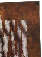 Japanese Katagami Paper Kimono Stencil Vtg Katazome Bamboo Line Shochikubai A815