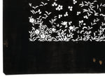 Japanese Katagami Paper Kimono Stencil Vtg Katazome Flower Garden Design A812