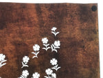 Japanese Katagami Paper Kimono Stencil Vtg Katazome Nadeshiko Carnations A811