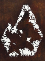 Japanese Katagami Paper Kimono Stencil Vtg Katazome Plants Bushes Grass A810