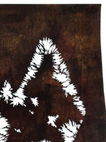 Japanese Katagami Paper Kimono Stencil Vtg Katazome Plants Bushes Grass A810