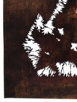 Japanese Katagami Paper Kimono Stencil Vtg Katazome Plants Bushes Grass A810