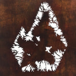 Japanese Katagami Paper Kimono Stencil Vtg Katazome Plants Bushes Grass A810