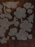 Japanese Katagami Paper Kimono Stencil Vtg Plum Blossom Line Shochikubai A814