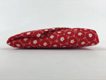 Japanese Kimono Dress Clutch Bag Vtg Red Flowers Ceremony Occasion KB67