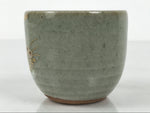 Japanese Kutani Imari Ceramic Sake Cup Vtg Tsubomi Ochoko Flowers Bird Gray G340