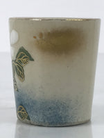 Japanese Kutani Imari Porcelain Sake Cup Vtg Straight Ochoko White Peony G318