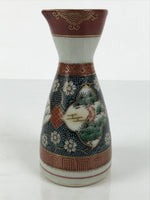 Japanese Kutani Porcelain Sake Bottle Tokkuri Shochikubai Pine Plum Bamboo TS916