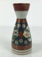 Japanese Kutani Porcelain Sake Bottle Tokkuri Shochikubai Pine Plum Bamboo TS916