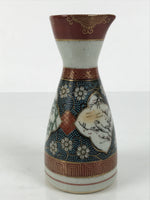 Japanese Kutani Porcelain Sake Bottle Tokkuri Shochikubai Pine Plum Bamboo TS916