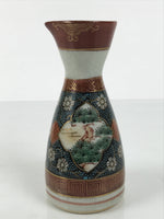 Japanese Kutani Porcelain Sake Bottle Tokkuri Shochikubai Pine Plum Bamboo TS917
