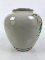 Japanese Kutani Ware Porcelain Flower Vase Ikebana Kabin Peony Pheasant FK177