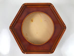 Japanese Lacquer Wood Stand Porcelain Ashtray Shunkei-Nuri Green Hexagon LWB105