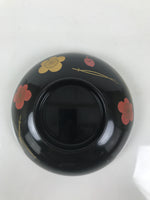 Japanese Lacquered Wood Bowl Nimonowan Vtg Makie Pine Needle Plum Blossom LB167