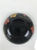 Japanese Lacquered Wood Bowl Nimonowan Vtg Makie Pine Needle Plum Blossom LB168
