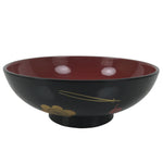 Japanese Lacquered Wood Bowl Nimonowan Vtg Makie Pine Needle Plum Blossom LB168