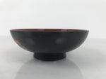Japanese Lacquered Wood Bowl Nimonowan Vtg Makie Pine Needle Plum Blossom LB169