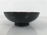 Japanese Lacquered Wood Bowl Nimonowan Vtg Makie Pine Needle Plum Blossom LB170