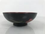 Japanese Lacquered Wood Bowl Nimonowan Vtg Makie Pine Needle Plum Blossom LB170