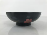 Japanese Lacquered Wood Bowl Nimonowan Vtg Makie Pine Needle Plum Blossom LB171
