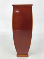 Japanese Lacquered Wood Flower Vase Vtg Kabin Ikebana Arrangement Shunkei FK184