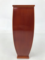 Japanese Lacquered Wood Flower Vase Vtg Kabin Ikebana Arrangement Shunkei FK184