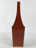 Japanese Lacquered Wood Flower Vase Vtg Kabin Ikebana Arrangement Shunkei FK187