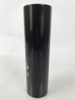 Japanese Lacquered Wood Flower Vase Vtg Kabin Makie Ikebana Arrangement FK198