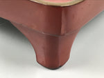 Japanese Lacquered Wooden Legged Ozen Table Vtg Meal Serving Tray Red Gold L560