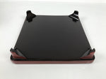 Japanese Lacquered Wooden Legged Ozen Table Vtg Meal Serving Tray Red Gold L560