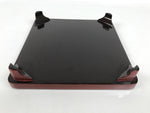 Japanese Lacquered Wooden Legged Ozen Table Vtg Meal Serving Tray Red Gold L562