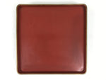 Japanese Lacquered Wooden Legged Ozen Table Vtg Meal Serving Tray Red Gold L563