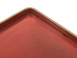 Japanese Lacquered Wooden Legged Ozen Table Vtg Meal Serving Tray Red Gold L563