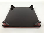 Japanese Lacquered Wooden Legged Ozen Table Vtg Meal Serving Tray Red Gold L564