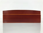 Japanese Lacquered Wooden Lidded Fumibako Letter Box Vtg Shunkei Nuri Brown FB92