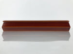 Japanese Lacquered Wooden Lidded Fumibako Letter Box Vtg Shunkei Nuri Brown LWB1