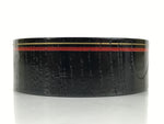 Japanese Lacquered Wooden Sake Snack Cup Vtg Kobachi Bowl Black Gold Red L526