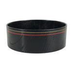 Japanese Lacquered Wooden Sake Snack Cup Vtg Kobachi Bowl Black Gold Red L526