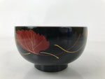 Japanese Lacquerware Bowl Vtg Aizu-Nuri Urushi Makie Red Black Owan Soup LB123