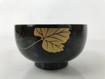 Japanese Lacquerware Bowl Vtg Aizu-Nuri Urushi Makie Red Black Owan Soup LB123